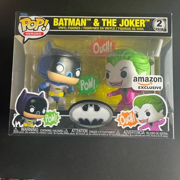 Funko Pop! Vinyl: DC Universe - Batman & The Joker 2-Pack - Amazon (Exclusive) - Picture 1 of 2